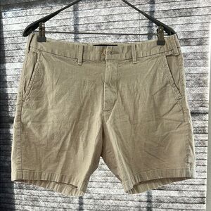 Abercrombie & Fitch Tan Flat Front Shorts